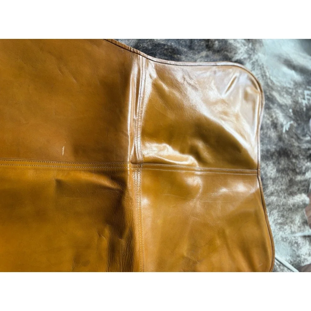 Retro cognac, Italian Leather Butterfly Chair Cover, Cover Only, No Chair